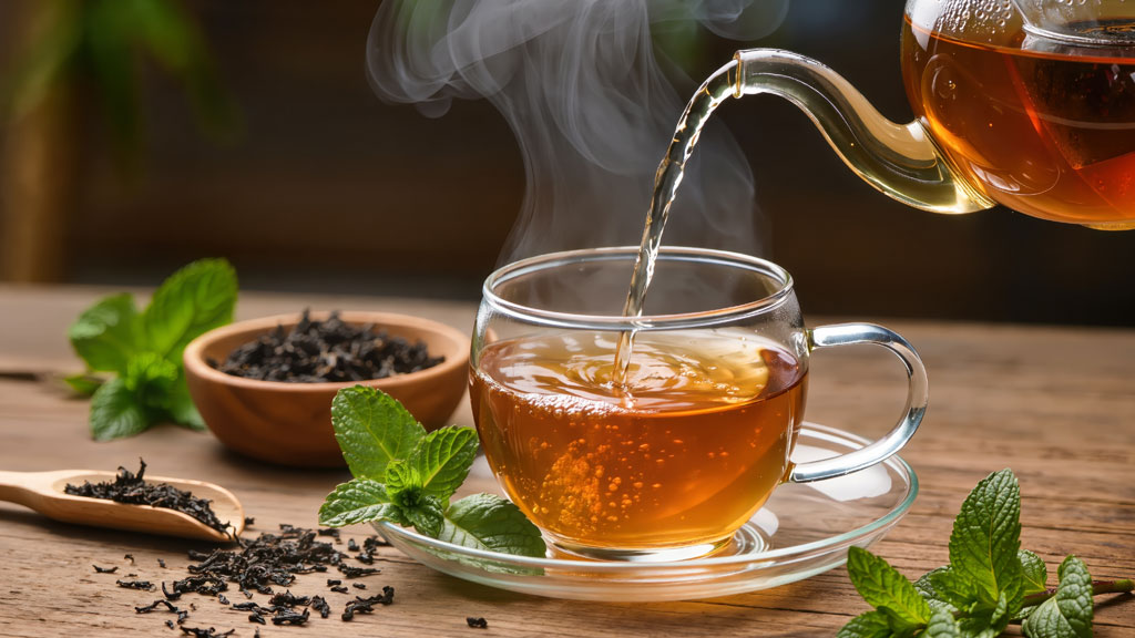 Personnel hôtelier préparant un service de thé premium (formation service)